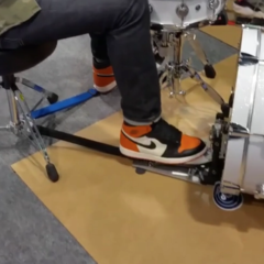 KickStrap attaches to your drum pedal and prevents drum slide. Stop drums and pedals from moving. Kick Strap is the solution to stop drum creep. 